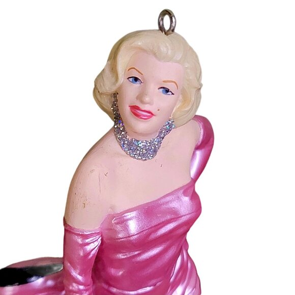 Hallmark Marilyn Monroe 1997 Vintage Keepsake Ornament Pink Gown Christmas Tree - Picture 11 of 13